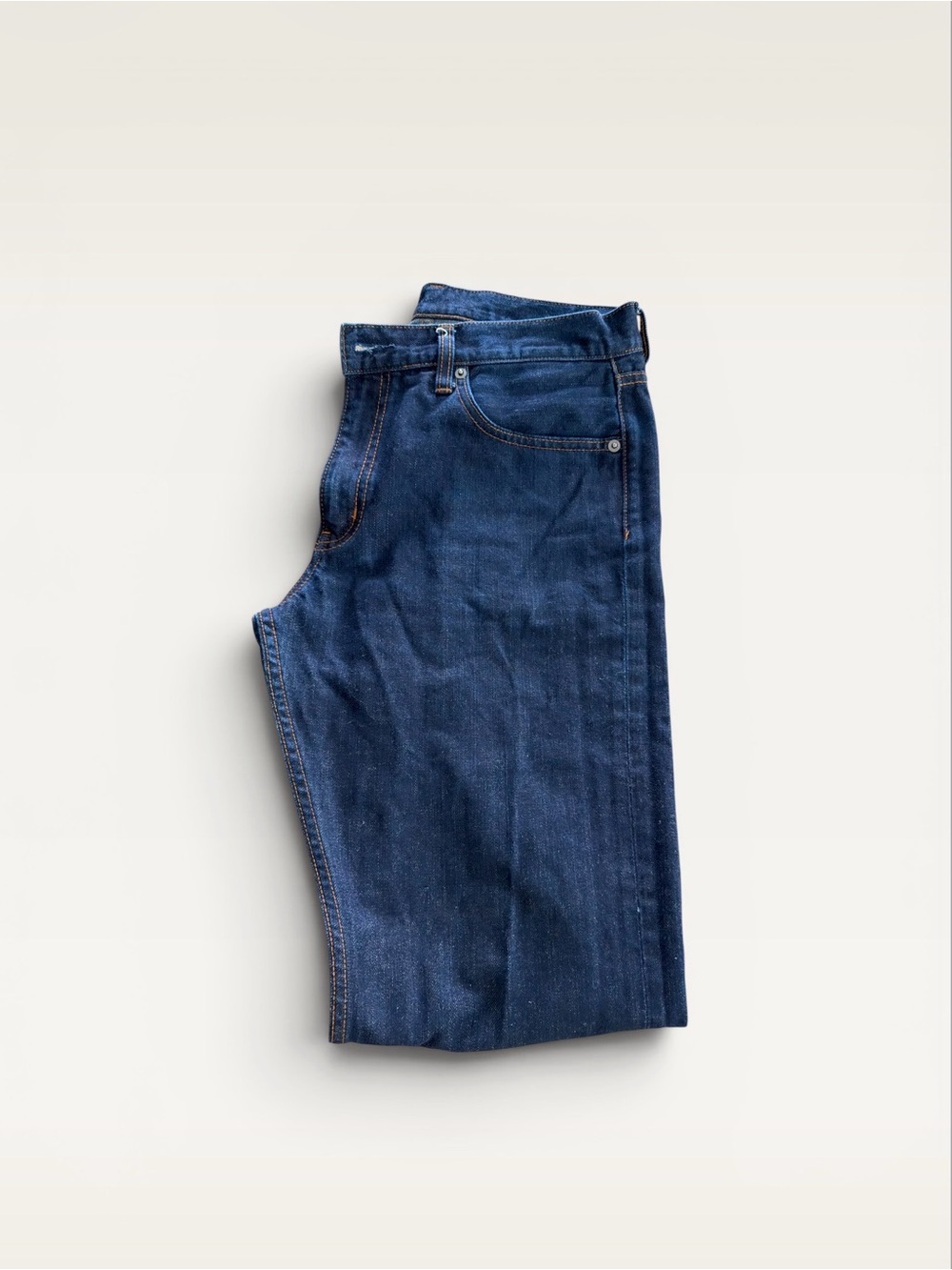 Uniqlo Men's Dark Blue Straight Jeans